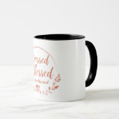 Tasse Stressed, Blessed & Coffee Obsessed (Devant droit)