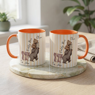 Tasse Stripe Daddy Bear Cadeau de la Fête des Père