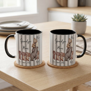 Tasse Stripe Daddy Bear Cadeau de la Fête des Père