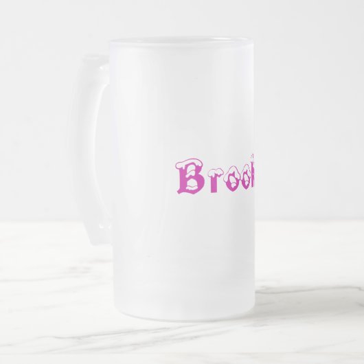 Tasse Style-Givrée par nom de Brooke- (Devant gauche)