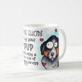 Tasse sublimation de chien (Devant droit)