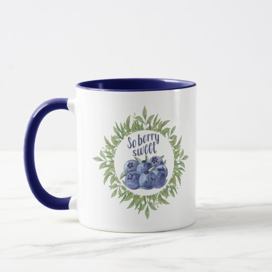 Tasse sucrée aux baies de bleuets (Gauche)