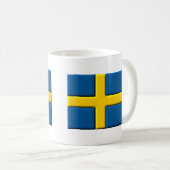 Tasse suédoise de Svensk de drapeau (Devant droit)