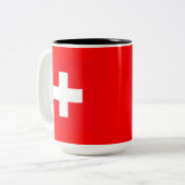 Tasse suisse de drapeau (Devant gauche)