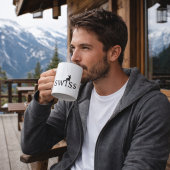 Tasse Suisse d'escalade silhouette de corde minima