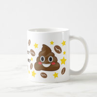 Tasse superbe de dunette d'Emoji de grain de café