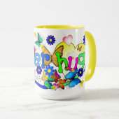 Tasse superbe d'étreinte pour syndrome de Down (Devant droit)