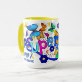 Tasse superbe d'étreinte pour syndrome de Down (Devant gauche)