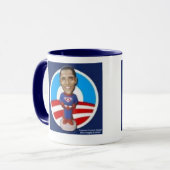 Tasse superbe d'Obama/sonnerie (Devant gauche)