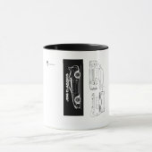 Tasse Supra Noir et Blanc | Piston et Filetage (Centre)