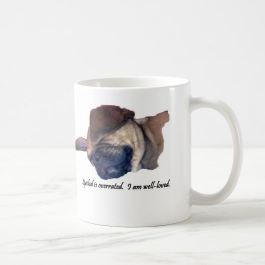 Tasse surestimée corrompue de Puggle (Droite)