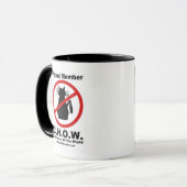 Tasse surfante de bande dessinée de haineux de (Devant gauche)