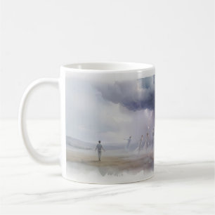 Tasse Surrealiste Aquarelle Tempête Éthérée Rêves