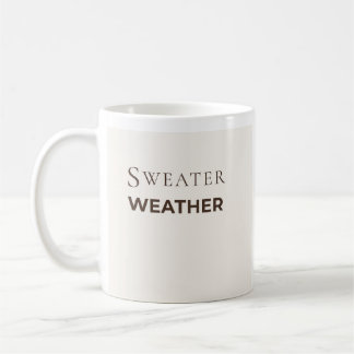 Tasse Sweater Weather | Tasse de café cosy d'autom