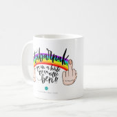 Tasse - Tabarnak qu'on a hâte que ça aille ben! (Devant gauche)