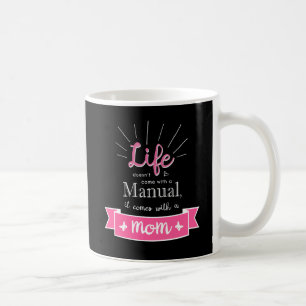 Tasse "Tableau noir" avec une citation pour maman