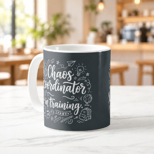 Tasse Tableau Noir de Coordinateur de Chaos en For