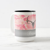 Tasse tachetée de Camo de rose d'andouillers de (Devant gauche)