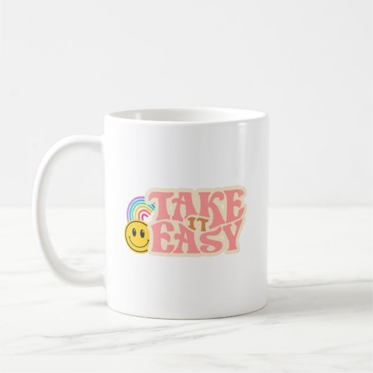 Tasse Take It Easy | Tasse de café avec citation r (Gauche)
