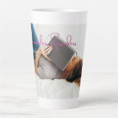 Tasse Tall Latte pour les nerfs de Book (Devant)