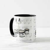 Tasse - tambours de marche avec la musique de (Devant gauche)