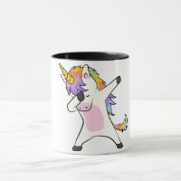 Tasse tamponnante de licorne mignonne unique