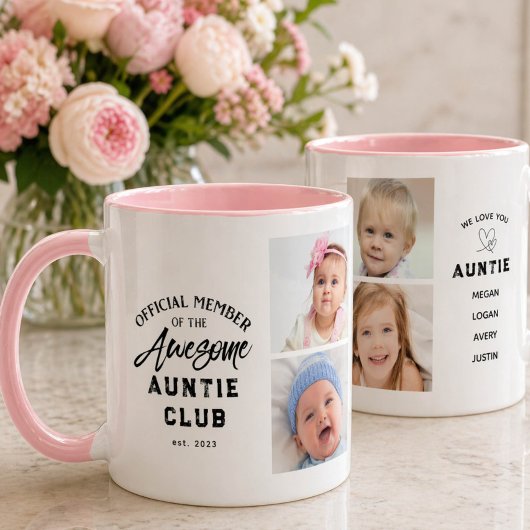 Tasse Tante Incroyable Collage Photo