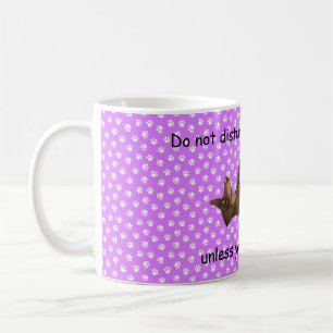 Tasse teckel ne pas déranger