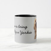 Tasse tellement mignonne de Yorkshire Terrier (Centre)