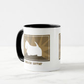 Tasse terreuse de Terrier d'écossais (Devant gauche)