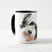 Tasse - terrier adorable appelé Goggles (Devant gauche)