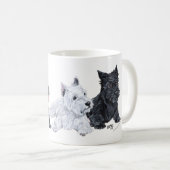 Tasse Terrier Écossais et West Highland White (Devant droit)