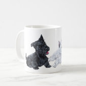 Tasse Terrier Écossais et West Highland White (Devant gauche)