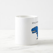 Tasse texturisée bleue de Grumposaurus Rex (Centre)