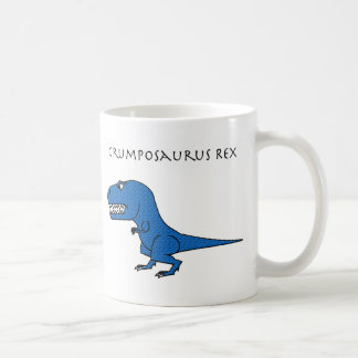 Tasse texturisée bleue de Grumposaurus Rex