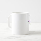 Tasse texturisée pourpre de Grumpasaurus Rex (Devant gauche)