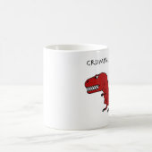 Tasse texturisée rouge de Grumpasaurus Rex (Centre)
