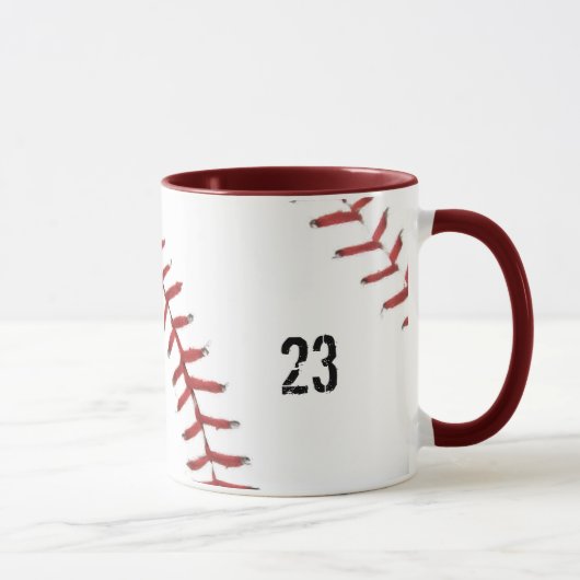 Tasse thème baseball (Droite)