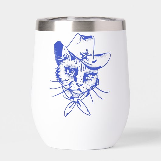 Tasse thermique à vin Kitty (Arrière)