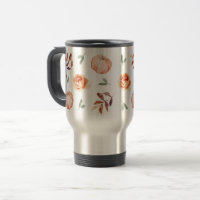 Tasse Thermique Café Citrouille Orange d'Automne