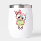 Tasse thermique pour vin Owl (Avant)