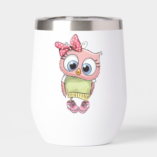 Tasse thermique pour vin Owl (Arrière)