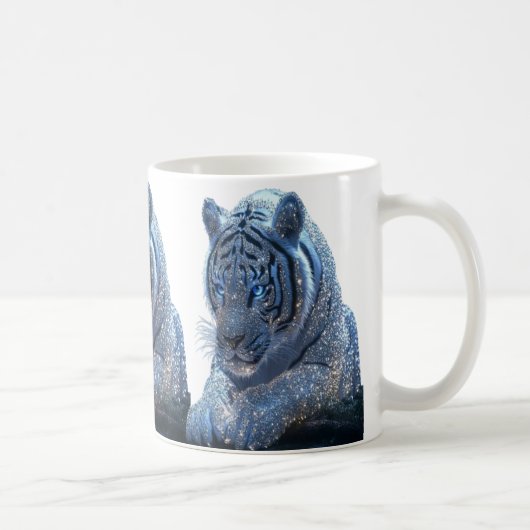 Tasse tigre bleu (Droite)
