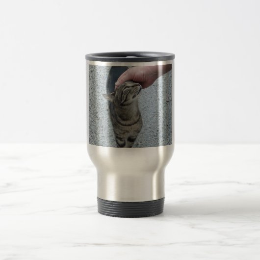 tasse tigrée heureuse de voyage (Centre)