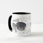 Tasse - Timbales (tambours) avec la musique de (Devant gauche)