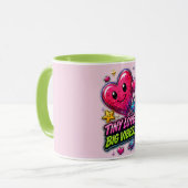 Tasse Tiny Love Big Vibes 💖✨ (Devant gauche)