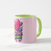 Tasse Tiny Love Big Vibes 💖✨ (Devant droit)