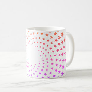 Tasse - Tourbillons d'étoiles de couleur arc-en-ci