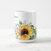 Tasse Tournesol Fleurir Merci de m'avoir aidé (Centre)