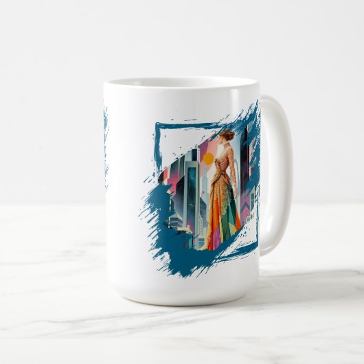 Tasse « Travaille dur, bois souvent » (Devant droit)
